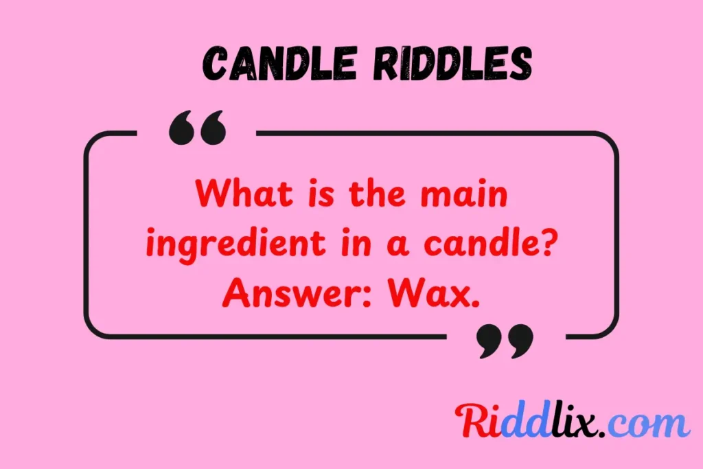 Candle Riddles