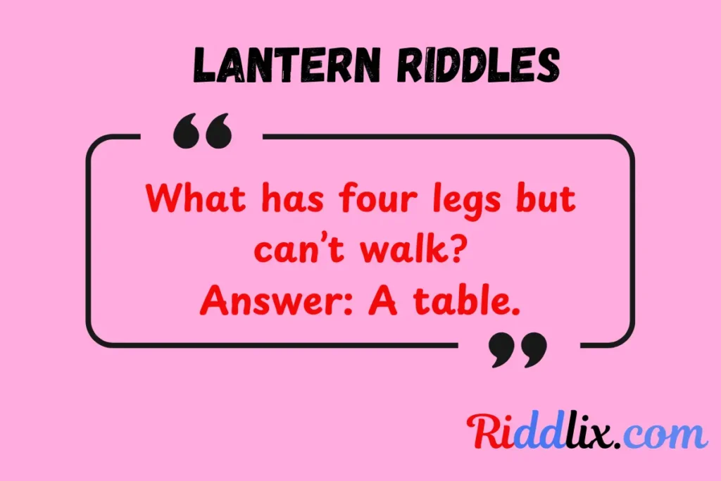 Lantern Riddles