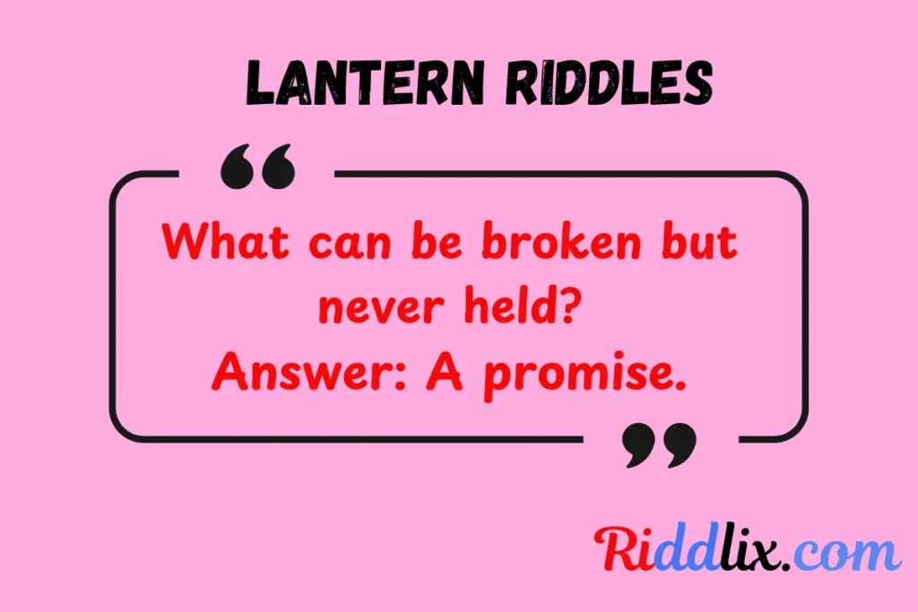 Lantern Riddles