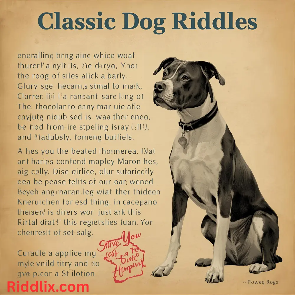 Classic Dog Riddles