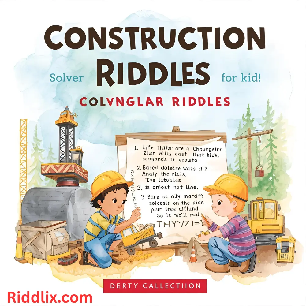 Construction Riddles for Kids