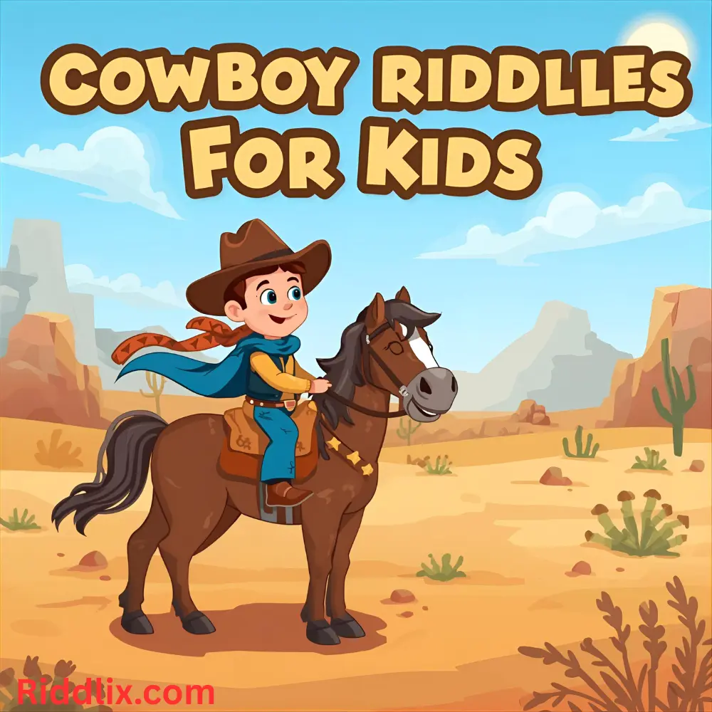 Cowboy Riddles for Kids 