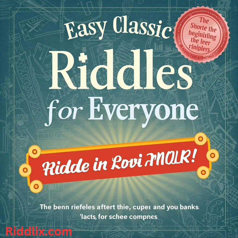 Easy Classic Riddles for Everyone 