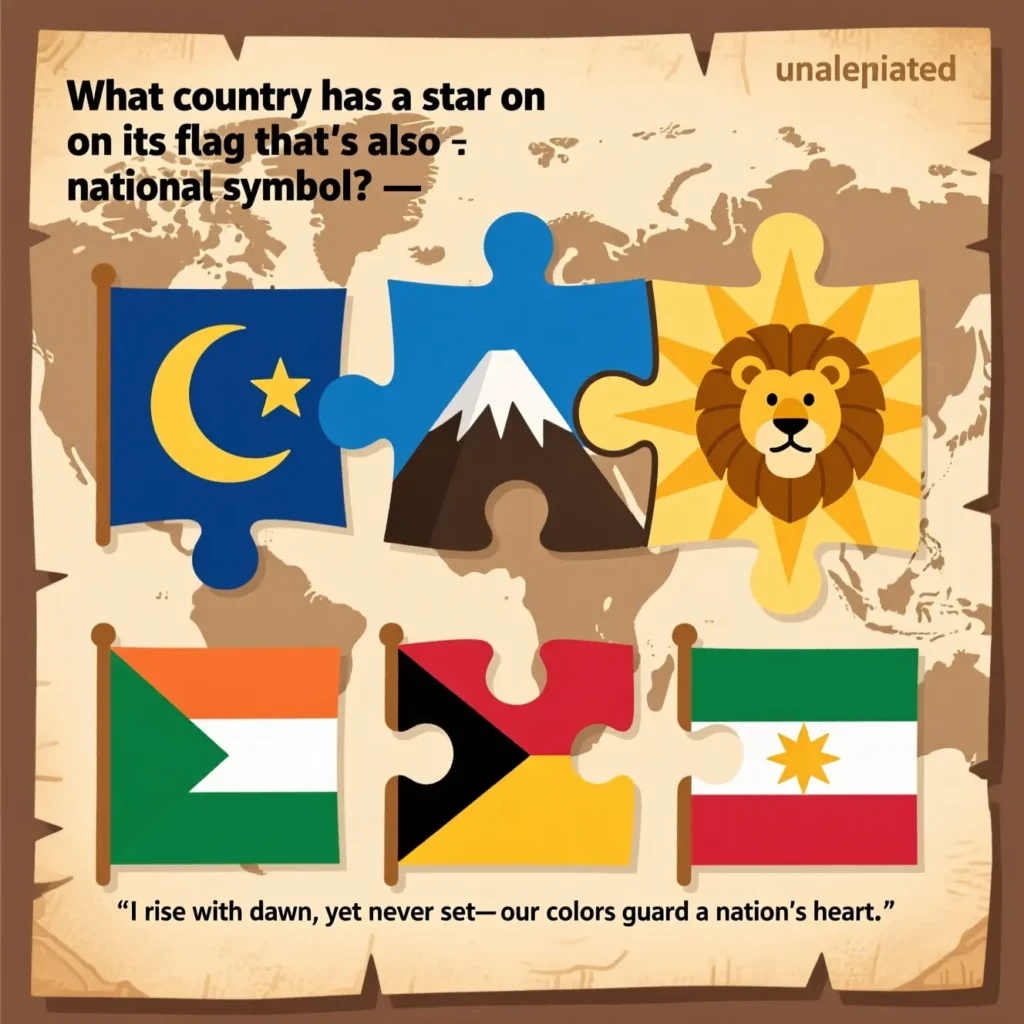 Flag Riddles About Country Symbols 