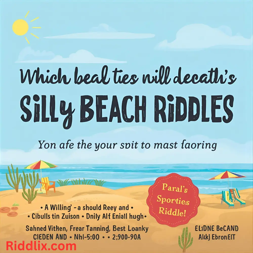 Silly Beach Riddles