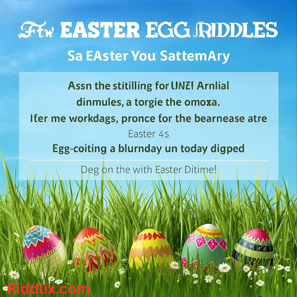 Egg-citing Easter Egg Riddles 