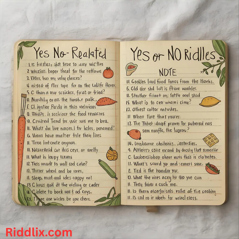 Food-Related Yes or No Riddles